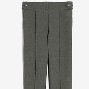 High-waisted grey Express dress pants